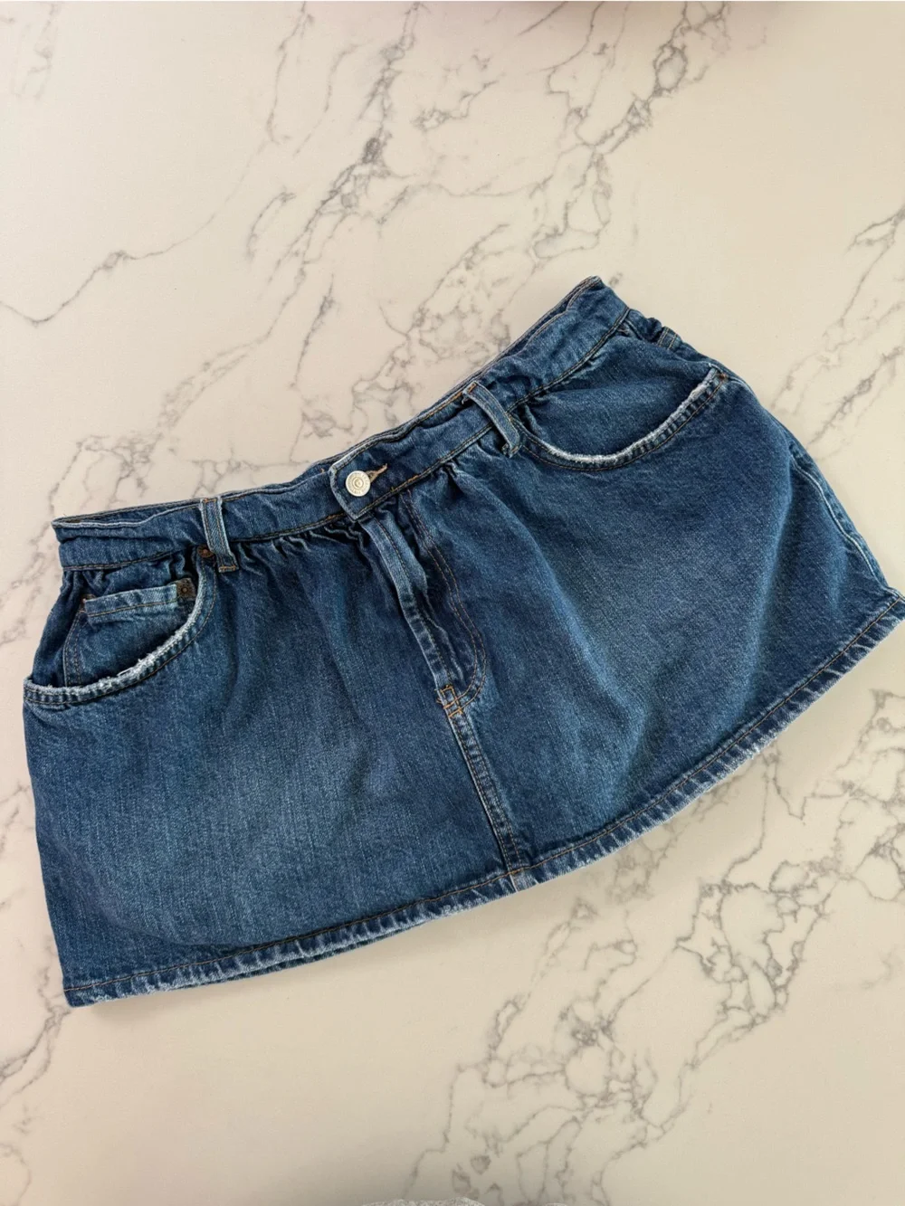 Free People We The Free Demi Denim Skort - Mood Ring - Size 31